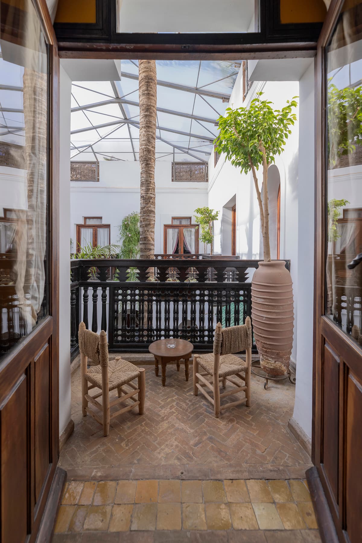 Le balcon patio de la chambre Aida